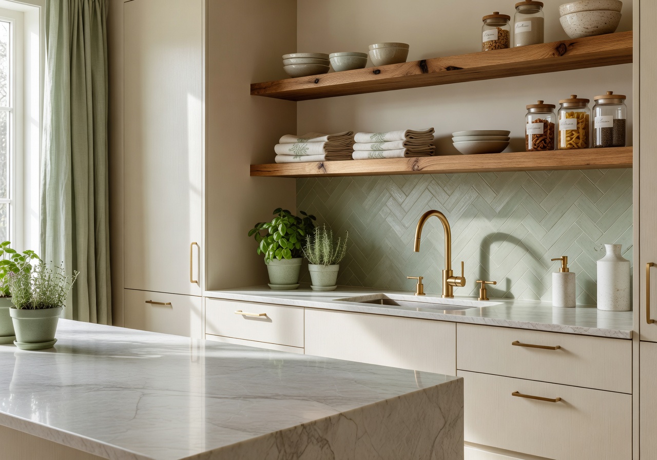 AI kitchen design idea created with DecorAI from a kitchen photo